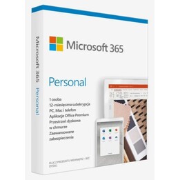 Microsoft 365 Personal PL (1 pessoa; 5 dispositivos; 12 meses; versão física; Polônia) (EP2-32454)