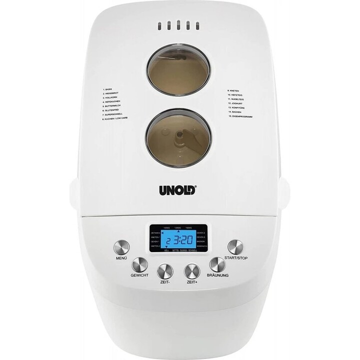 UNOLD 68520 Máquina de Fazer Pão Big White Backmeister
