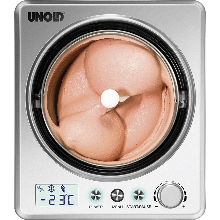 UNOLD 48872 Sorbetière Exklusiv 2 L acier inoxydable