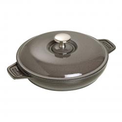 Round baking dish with lid Staub - Graphite color