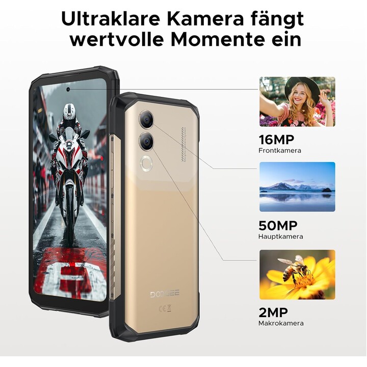 Doogee Blade 20 Turbo 5G, 32GB + 256GB/TF 2TB, teléfono móvil AI, 10300mAh/33W, cámara de IP de 6.6 pulgadas, oro