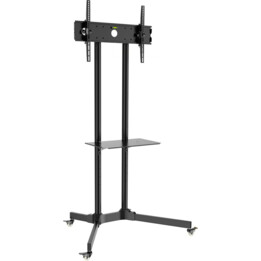 Techly ICA-TR6 Carro de suelo con estantes para LCD/LED/Plasma 30-65 Negro