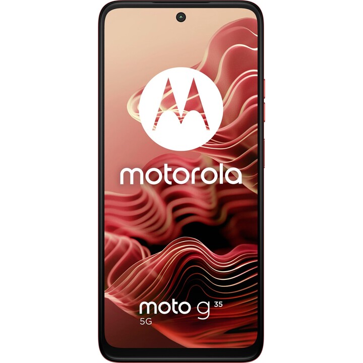 Motorola Moto G35 5G Smartphone, 8/256 GB, 6,72 FHD+ Display, Câmera de 50 MP, 5000 Mah, Android 14, GUAVA RED