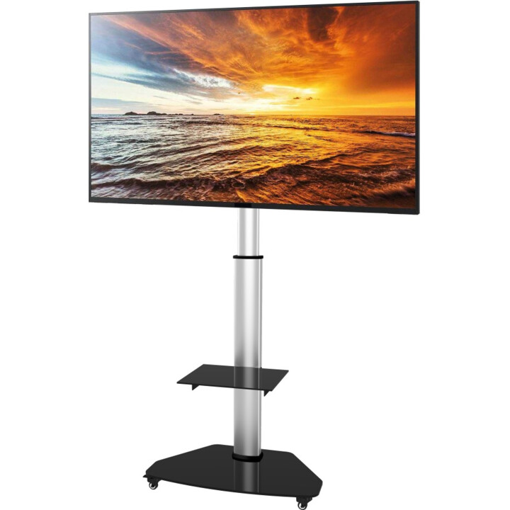 TECHLY ICA-TR3SL supporto da pavimento per TV LCD/LED/Plasma 37-70" argento