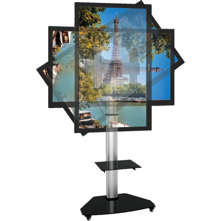 TECHLY ICA-TR3SL floor stand for LCD/LED/Plasma TV 37-70" silver