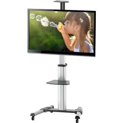 Chariot de support de plancher technique pour 37-70 \ "écrans LCD / LED / plasma avec étagère