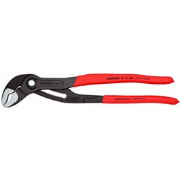 KNIPEX Cobra Alicates para bombas de agua 300 mm, mangos recubiertos de plástico rojo antideslizante