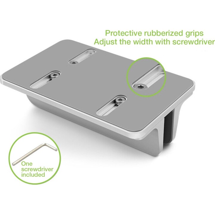TECHLY ICA-TBL 010 supporto verticale per notebook in alluminio argento