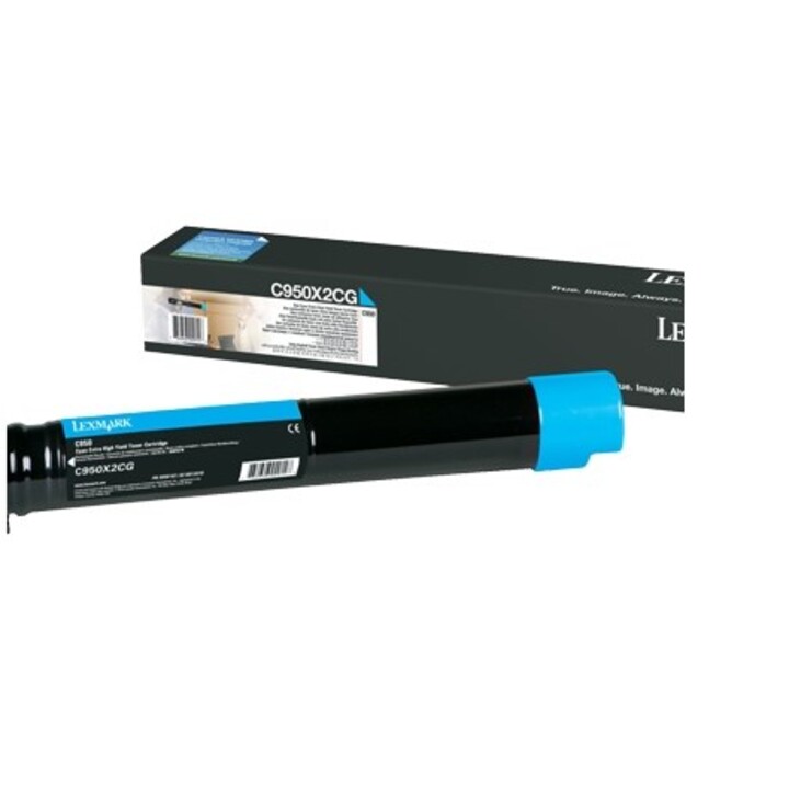 Cartuccia toner Lexmark C950X2CG 1 pz. Originale ciano