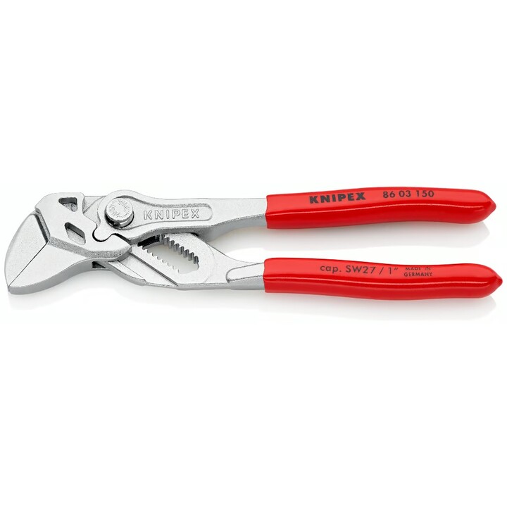 KNIPEX, Alicate Llave 150mm, Acero Eléctrico, Rojo