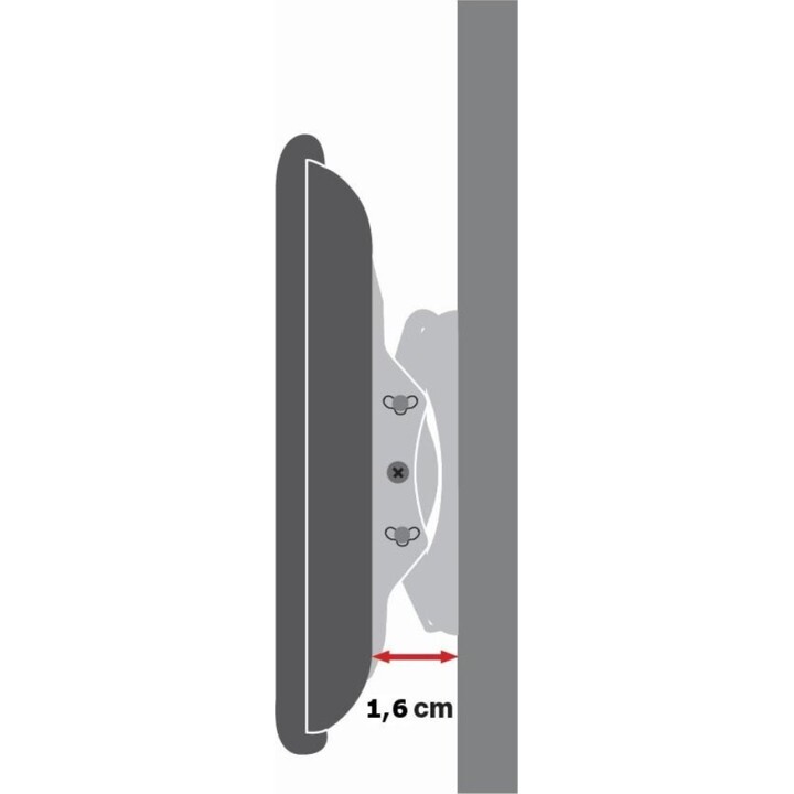 TECHLY ICA-PLB 860 soporte de pared fijo para TV 42-80" negro