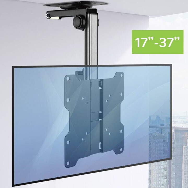 TECHLY ICA-CPLB 222 Supporto a soffitto retrattile per TV LED/LCD 17-37 nero