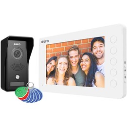 Video intercom white monitor EURA VDP-76A3