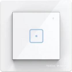 Wired single-pole switch black FS-01M by Tech Controllers