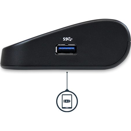 Startech Laptop Docking Station, 4x USB 3.0, HDMI, DVI, VGA, Schwarz