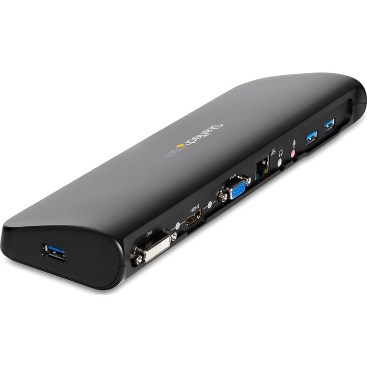 STARTECH.com USB3SDOCKHDV USB-3.0-Dockingstation Dual HDMI/DVI/VGA schwarz