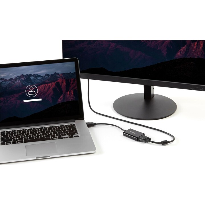 StarTech.com HD2VGAA2 HDMI to VGA adapter with audio, black