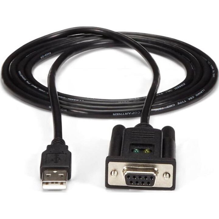 StarTech.com Cavo adattatore seriale DCE 1 porta USB a RS232 DB9 null modem con FTDI