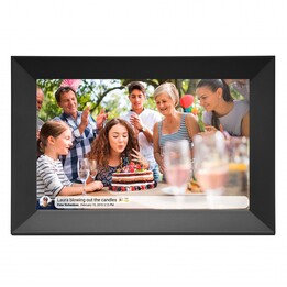 Denver PFF-1063BLACK Digitaler Bilderrahmen Schwarz 25,6 cm (10.1") Touchscreen WLAN