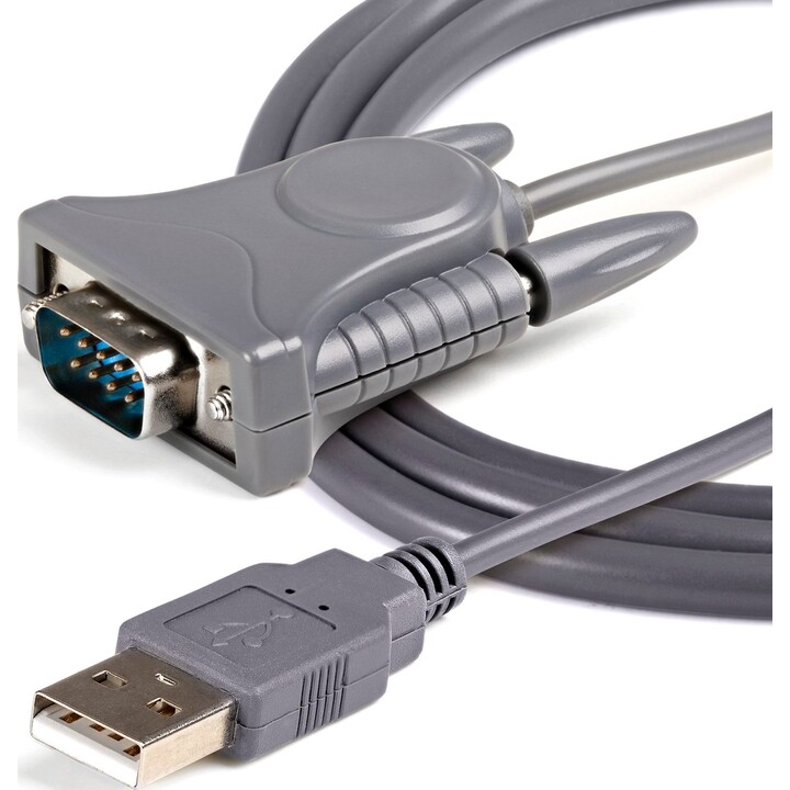 StarTech.com ICUSB232DB25 USB-auf-Seriell-RS232-Adapterkabel DB9/DB25 grau