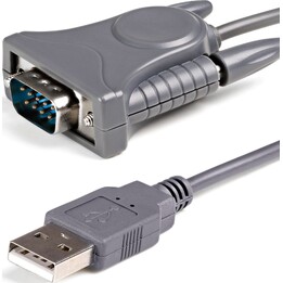 StarTech.com ICUSB232DB25 USB to RS232 serial adapter cable DB9/DB25 gray