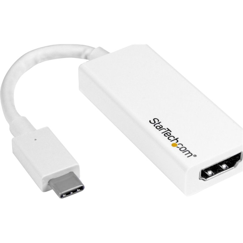 Startech USB -C zu HDMI 4K bei 30 Hz Adapter - Weiß