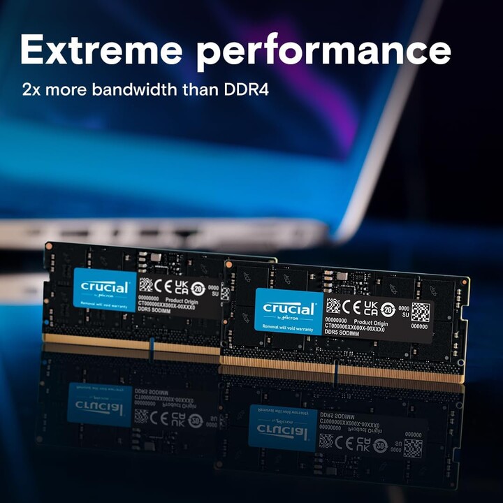 Crucial CT2K16G56C46S5 32GB 2 x 16GB 5600 MHz CL46 SoDIMM