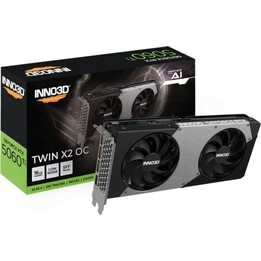 Scheda grafica INNO3D GeForce RTX 5060 Ti TWIN X2 OC da 16GB GDDR7 DLSS4