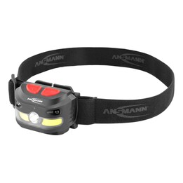 Torcia elettrica Ansmann HD250RS con fascia LED COB nera