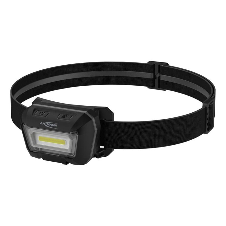 Lanterna de cabeça móvel ANSMANN HD280RS operada por bateria, até 6h