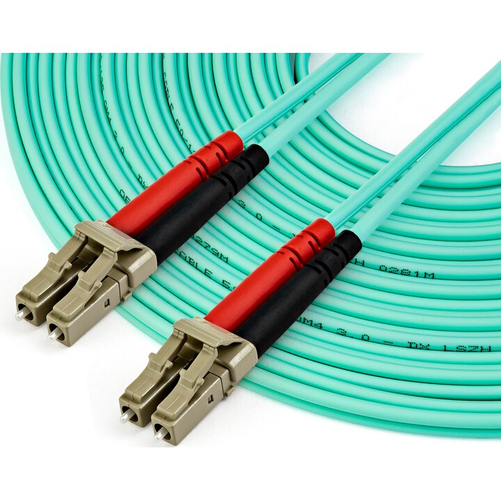 10m Multimode Glasfaserkabel LC/UPC zu LC/UPC OM4 - 50/125µm