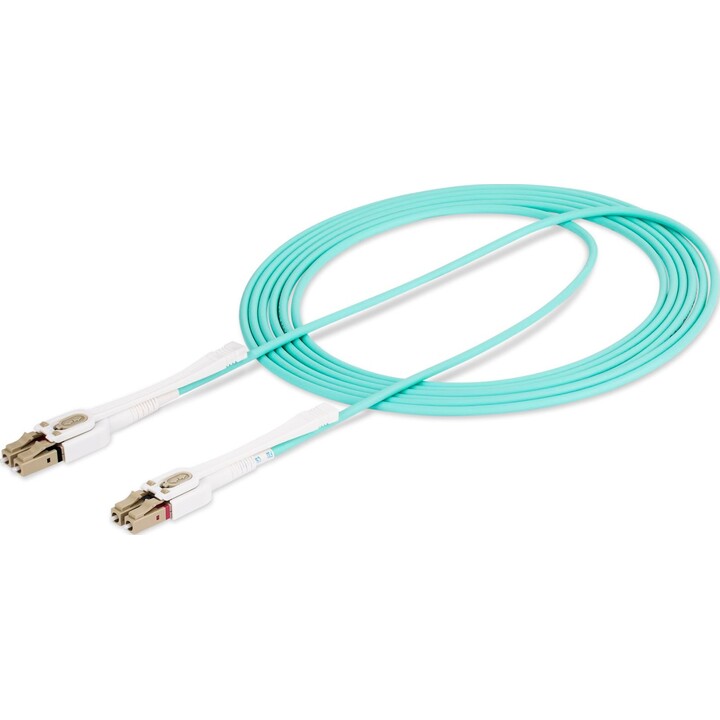 StarTech.com 450FBLCLC3PP OM4 LC/LC-UPC fiber optic cable 3 m aqua