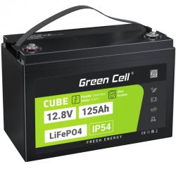 Green Cell Žalias Cell CUBE LiFePO4 125Ah 12,8V 1600Wh liio geležies fosfato baterija kemperiui, sauls energijai, neprijungtai p