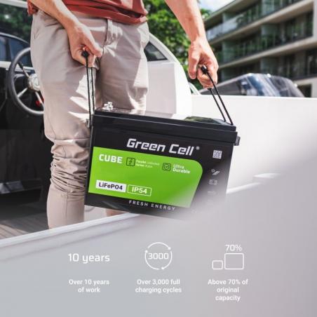 Green Cell LFPGC12V50AH batería para sistema ups Fosfato de hierro-litio (LiFePo4) 12 V 50 Ah