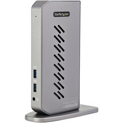 Estación de acoplamiento StarTech híbrida universal para portátiles, Windows y Mac, USB tipo C o USB-A, 2 puertos HDMI o DP