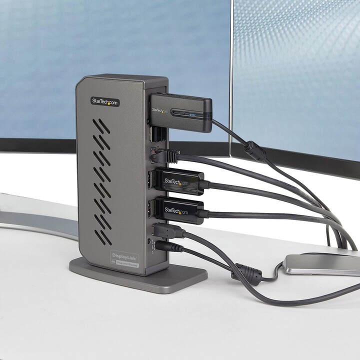 StarTech.com DK30A2DHUUE Dock híbrido universal USB-C/USB-A preto e cinzento