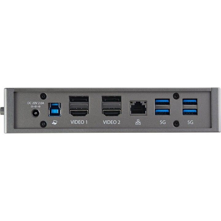 StarTech.com DK30A2DHUUE Dock híbrido universal USB-C/USB-A preto e cinzento