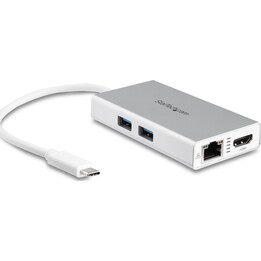 StarTech.com DKT30CHPDW adaptateur multiport USB-C HDMI 4K argent/blanc