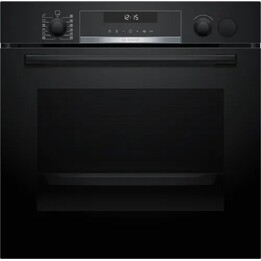 Bosch, HRG578CB7, Four multifonction 71L avec vapeur pulsée et autonettoyage pyrolytique avancé, Noir