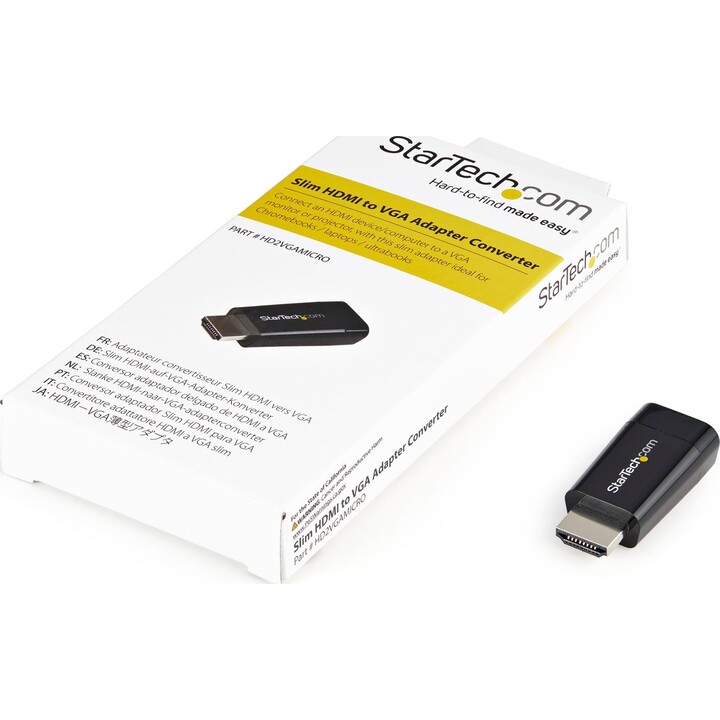StarTech.com HD2VGAMICRO kompakter HDMI-zu-VGA-Video-Konverter schwarz