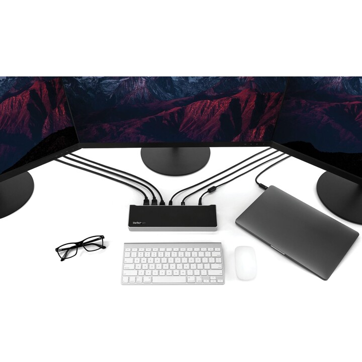 Stazione di docking del monitor Triple 4K Startech con Dual DisplayPort e HDMI