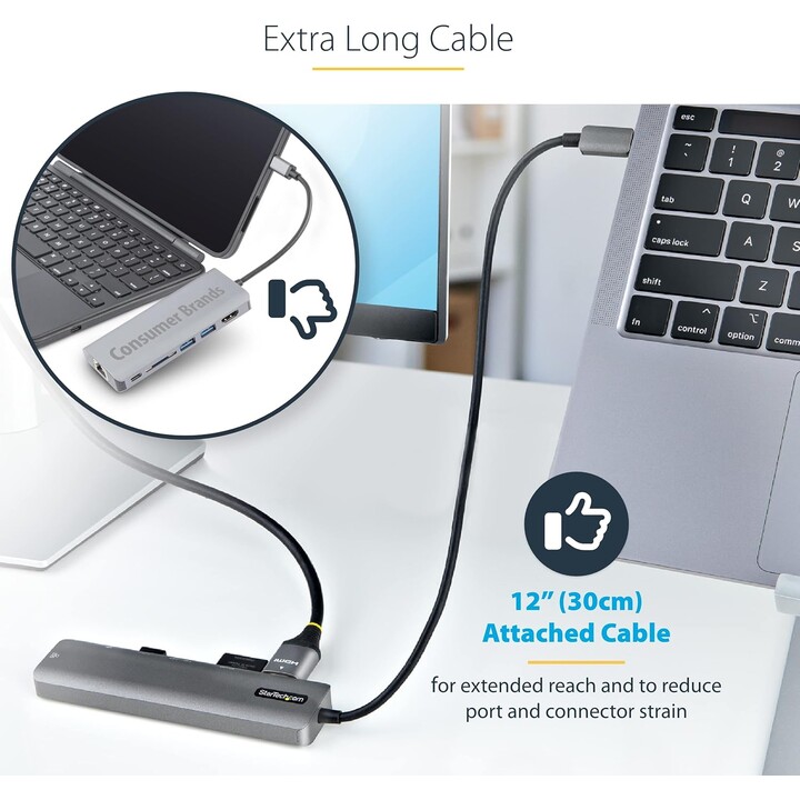 StarTech.com DKT30CHSDPD1 USB-C multiport adapter black
