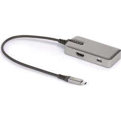 Adaptador Multipuertos StarTech USB C - USB-C a HDMI 2.0 4K 60Hz, PD con Paso de 100W