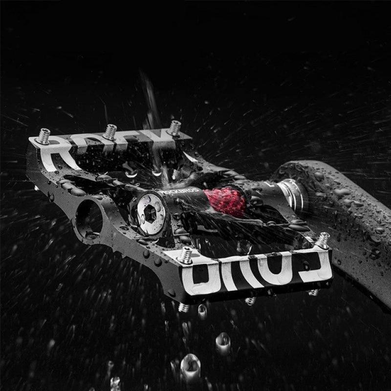 Rockbros 37213071001 Juego de pedales de bicicleta de aleación de aluminio - Negro