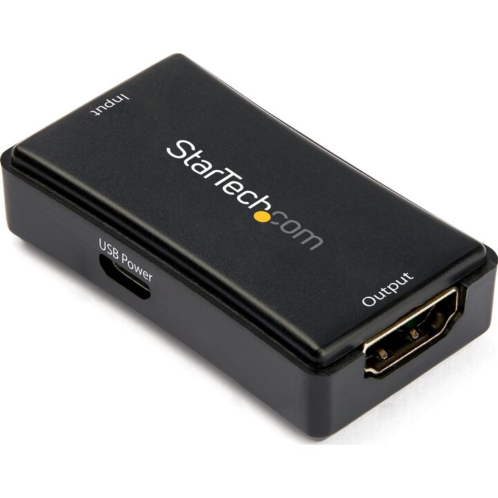 StarTech.com HDBOOST4K2 HDMI-Signalverstärker 4K 60Hz USB schwarz
