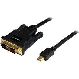 StarTech.com MDP2DVIMM3B Mini-DisplayPort-auf-DVI-Kabel 0,9 m Schwarz