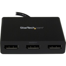 StarTech.com MSTDP123DP répartiteur DisplayPort 3 ports noir