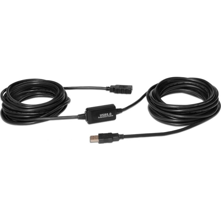 Aisens USB 2.0 -Verlängerungskabel mit Verstärker, Typ A -Mann zum Eingeben eines Frauen, 15 Meter