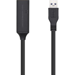 Cavo di estensione Aisens USB 3.0 con amplificatore, tipo A/M-A/F, nero, 5,0 m