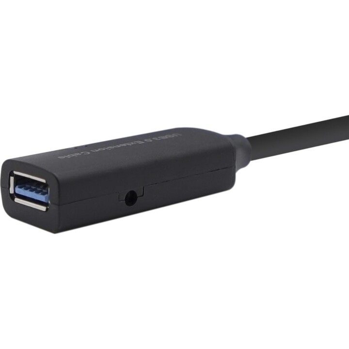 Câble d'extension USB 3.0 Aisens avec amplificateur et alimentation, tapez A / M-A / F, noir, 10m